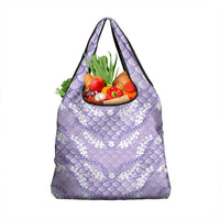 Lilac Mermaid Puakenikeni Maile Lei Grocery Bag LT01 1-pack One Size Purple - Polynesian Pride
