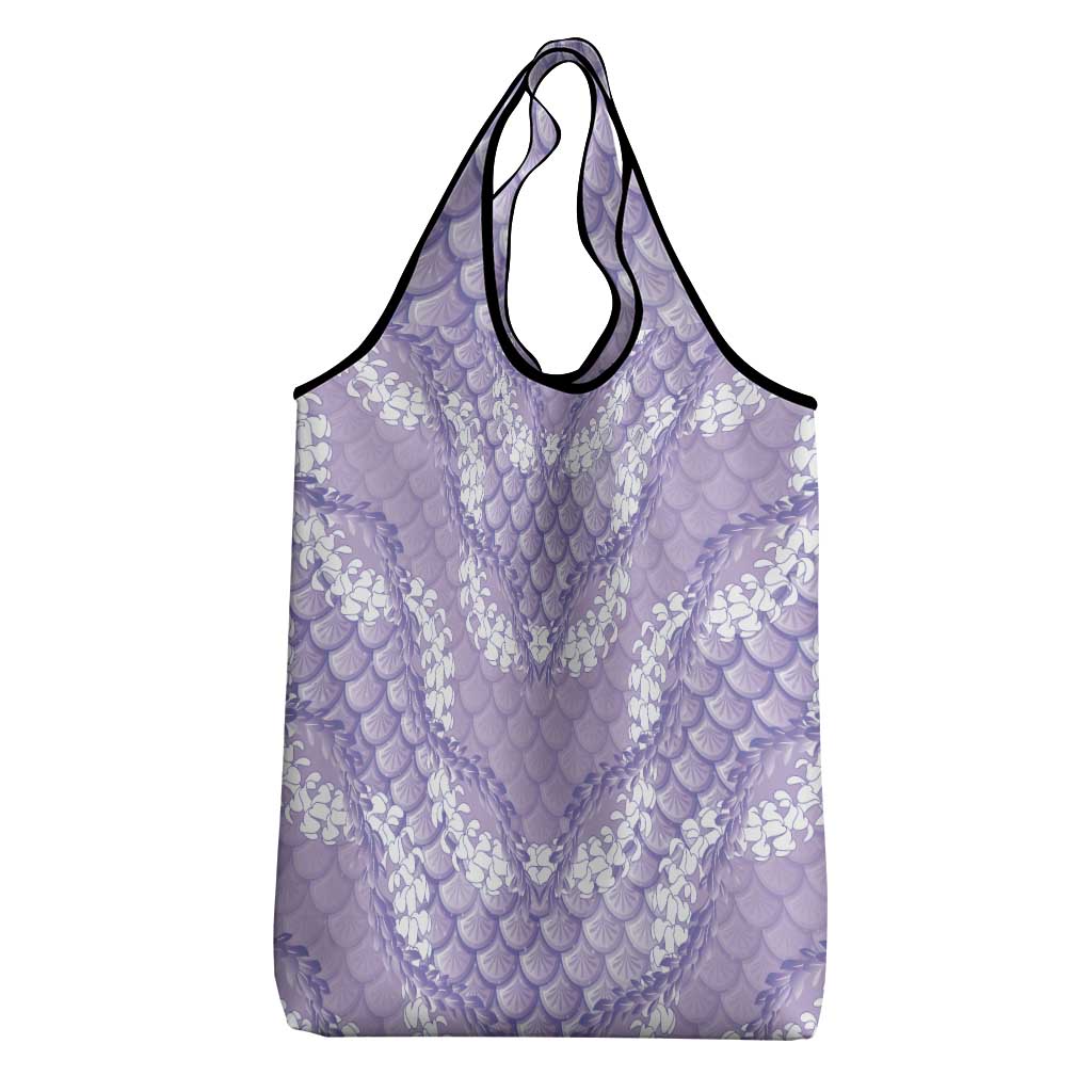 Lilac Mermaid Puakenikeni Maile Lei Grocery Bag LT01 - Polynesian Pride