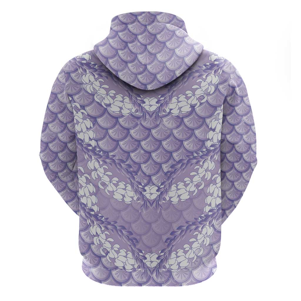 Lilac Mermaid Puakenikeni Maile Lei Hoodie LT01 - Polynesian Pride