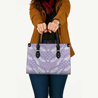 Lilac Mermaid Puakenikeni Maile Lei Leather Bag LT01 - Polynesian Pride