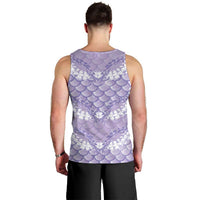 Lilac Mermaid Puakenikeni Maile Lei Men Tank Top LT01 - Polynesian Pride