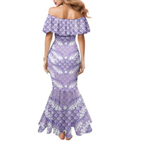 Lilac Mermaid Puakenikeni Maile Lei Mermaid Dress LT01 - Polynesian Pride