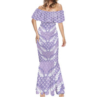 Lilac Mermaid Puakenikeni Maile Lei Mermaid Dress LT01 - Polynesian Pride