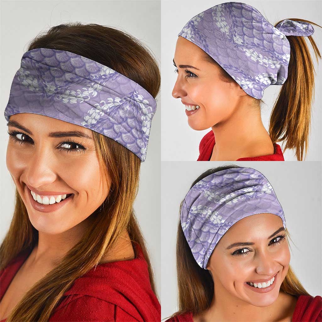 Lilac Mermaid Puakenikeni Maile Lei Neck Gaiter LT01 - Polynesian Pride