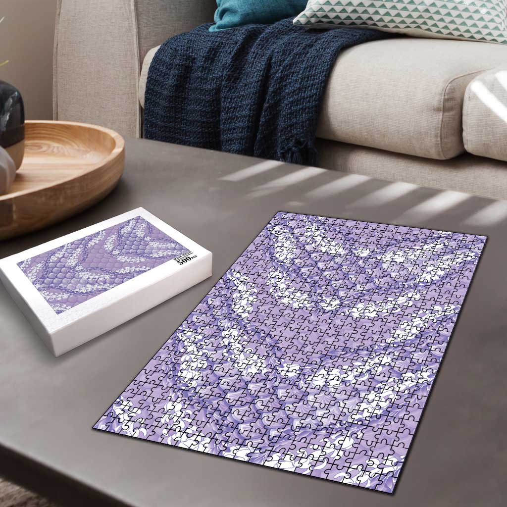 Lilac Mermaid Puakenikeni Maile Lei Puzzle
