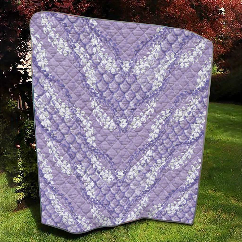 Lilac Mermaid Puakenikeni Maile Lei Quilt LT01 - Polynesian Pride