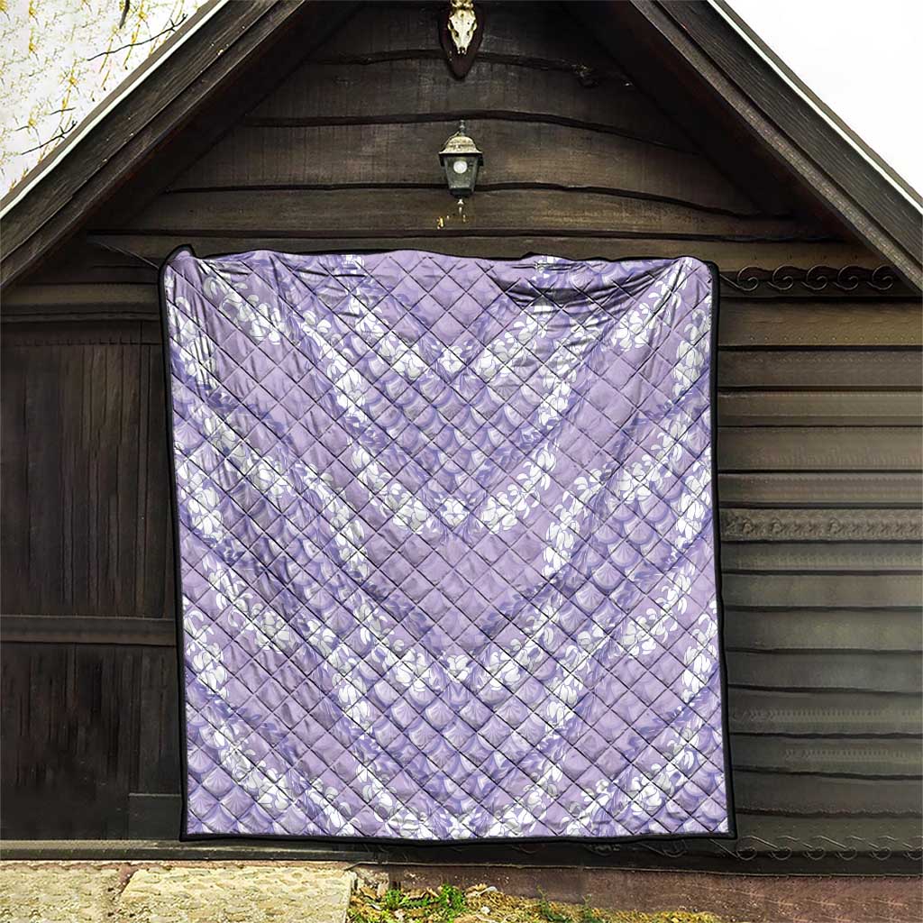 Lilac Mermaid Puakenikeni Maile Lei Quilt LT01 - Polynesian Pride