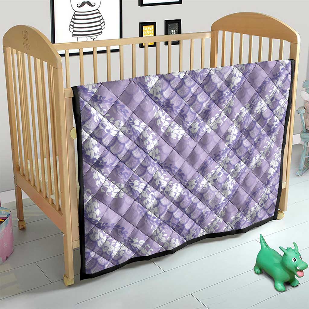 Lilac Mermaid Puakenikeni Maile Lei Quilt LT01 - Polynesian Pride