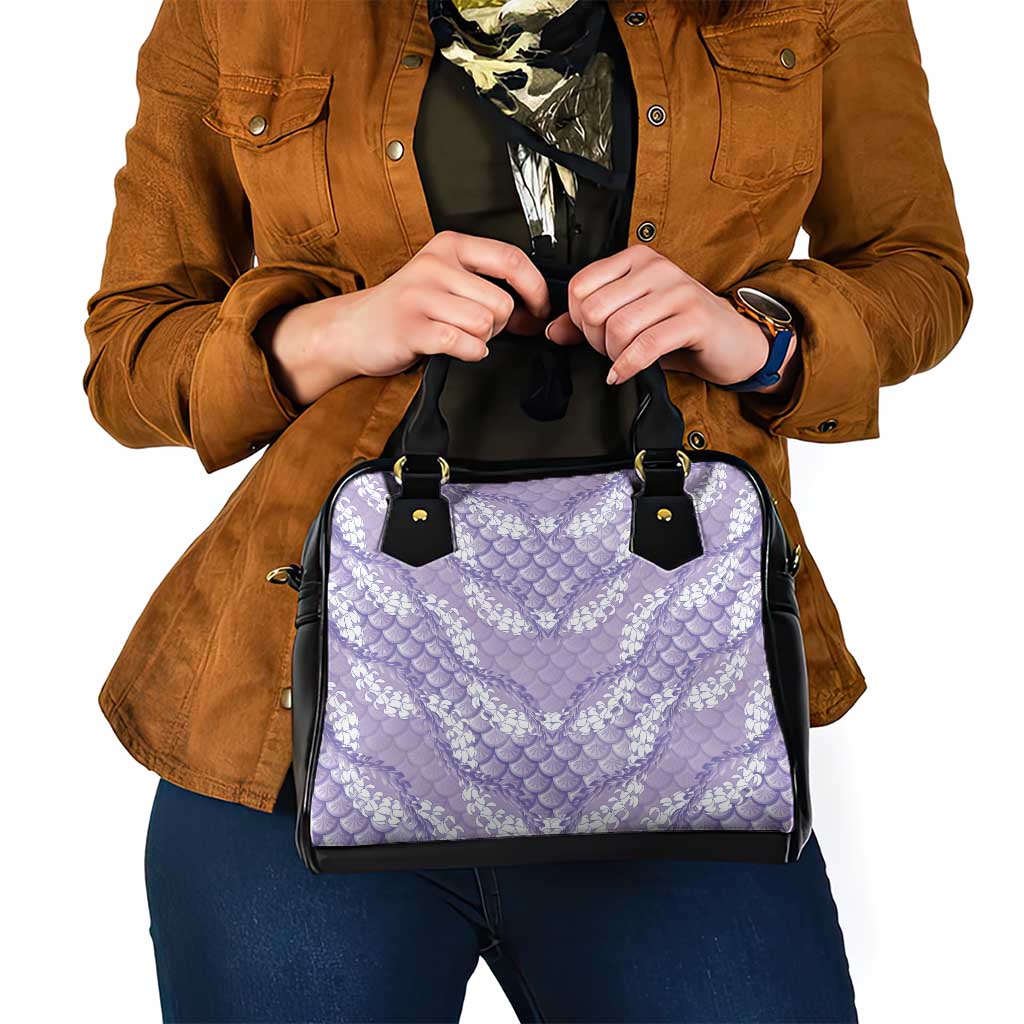 Lilac Mermaid Puakenikeni Maile Lei Shoulder Handbag LT01 - Polynesian Pride