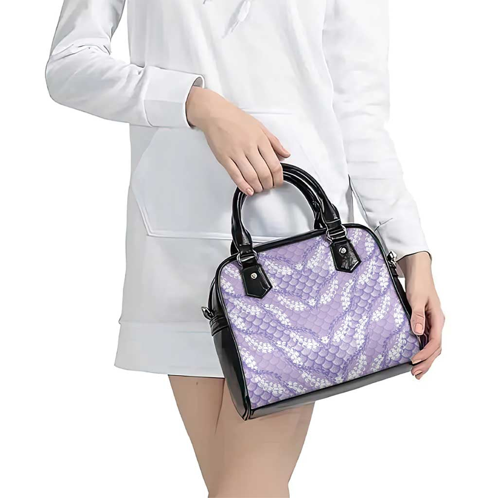 Lilac Mermaid Puakenikeni Maile Lei Shoulder Handbag LT01 - Polynesian Pride