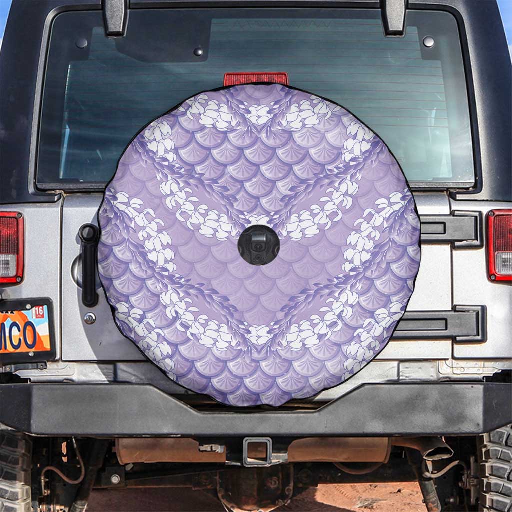 Lilac Mermaid Puakenikeni Maile Lei Spare Tire Cover LT01 Purple - Polynesian Pride