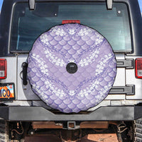 Lilac Mermaid Puakenikeni Maile Lei Spare Tire Cover LT01 Purple - Polynesian Pride