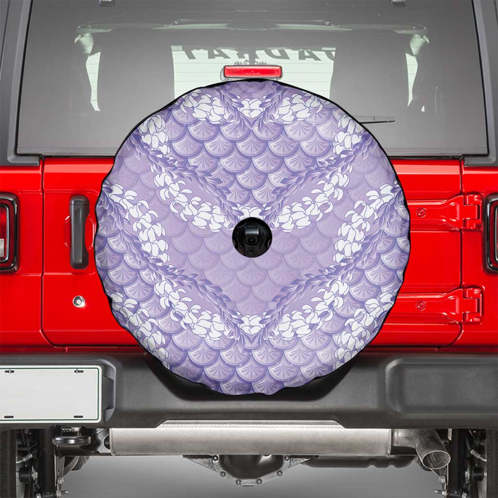 Lilac Mermaid Puakenikeni Maile Lei Spare Tire Cover LT01 - Polynesian Pride
