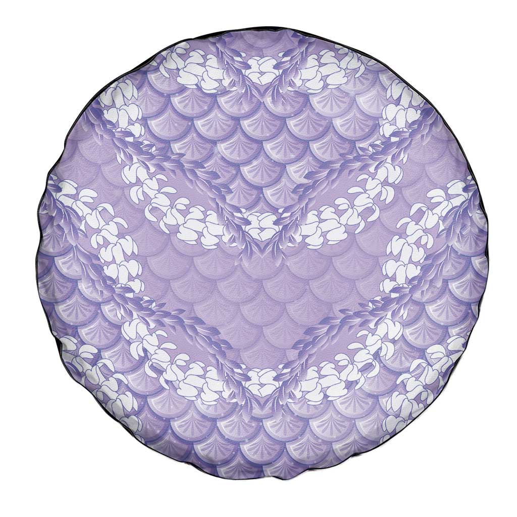 Lilac Mermaid Puakenikeni Maile Lei Spare Tire Cover LT01 - Polynesian Pride