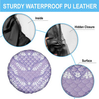 Lilac Mermaid Puakenikeni Maile Lei Spare Tire Cover LT01 - Polynesian Pride