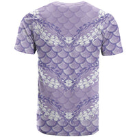 Lilac Mermaid Puakenikeni Maile Lei T Shirt LT01 - Polynesian Pride