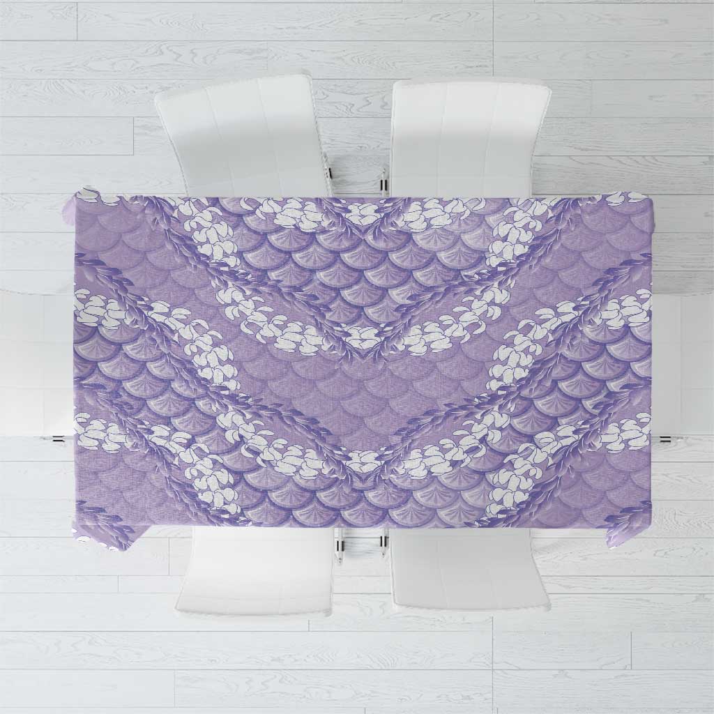 Lilac Mermaid Puakenikeni Maile Lei Tablecloth LT01 Purple - Polynesian Pride