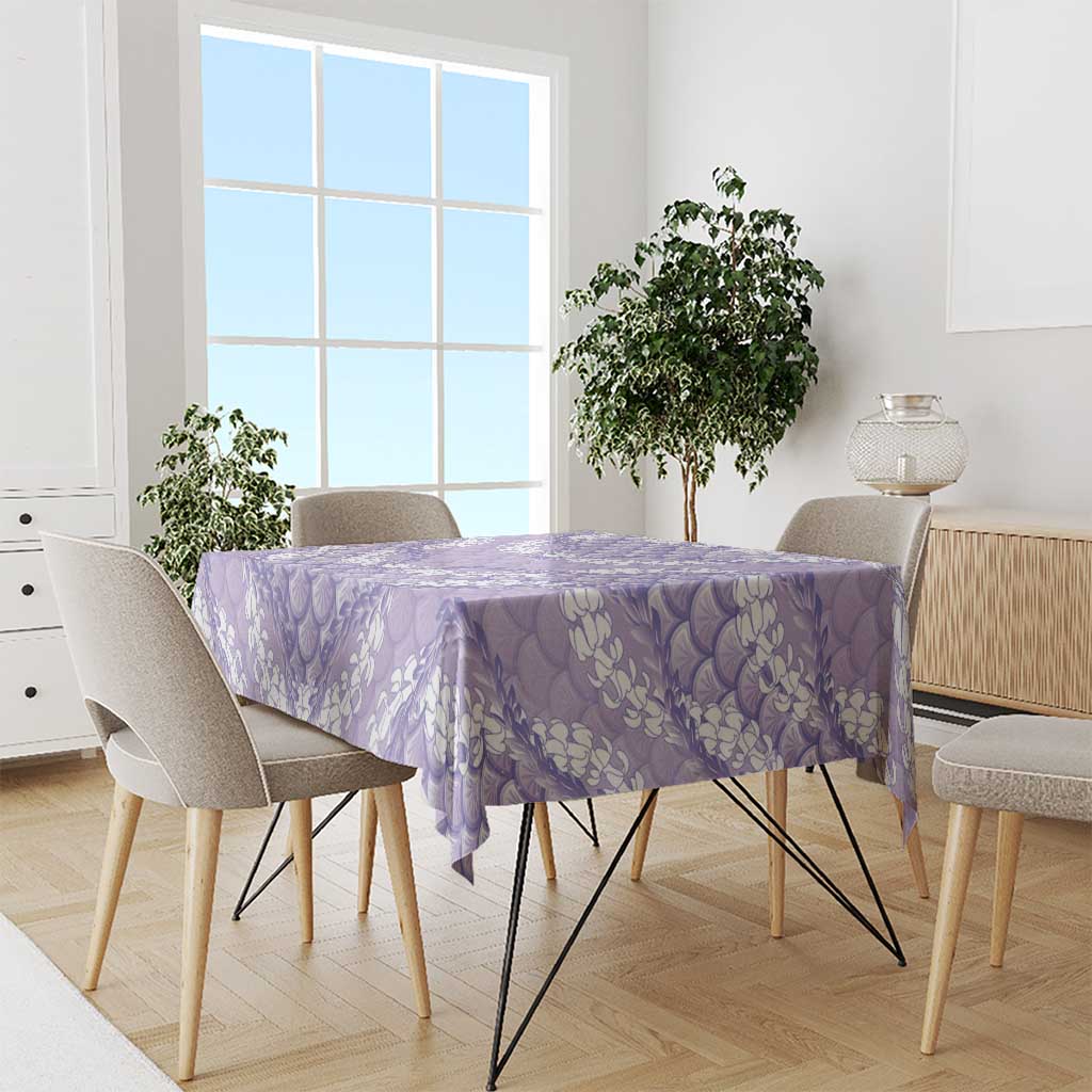 Lilac Mermaid Puakenikeni Maile Lei Tablecloth LT01 - Polynesian Pride