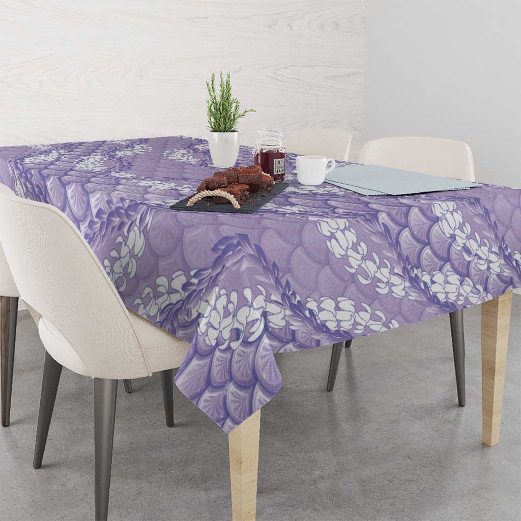 Lilac Mermaid Puakenikeni Maile Lei Tablecloth LT01 - Polynesian Pride