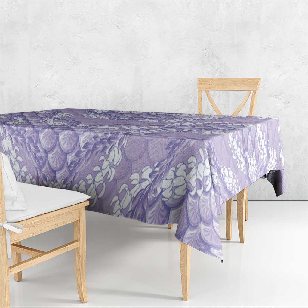 Lilac Mermaid Puakenikeni Maile Lei Tablecloth LT01 - Polynesian Pride