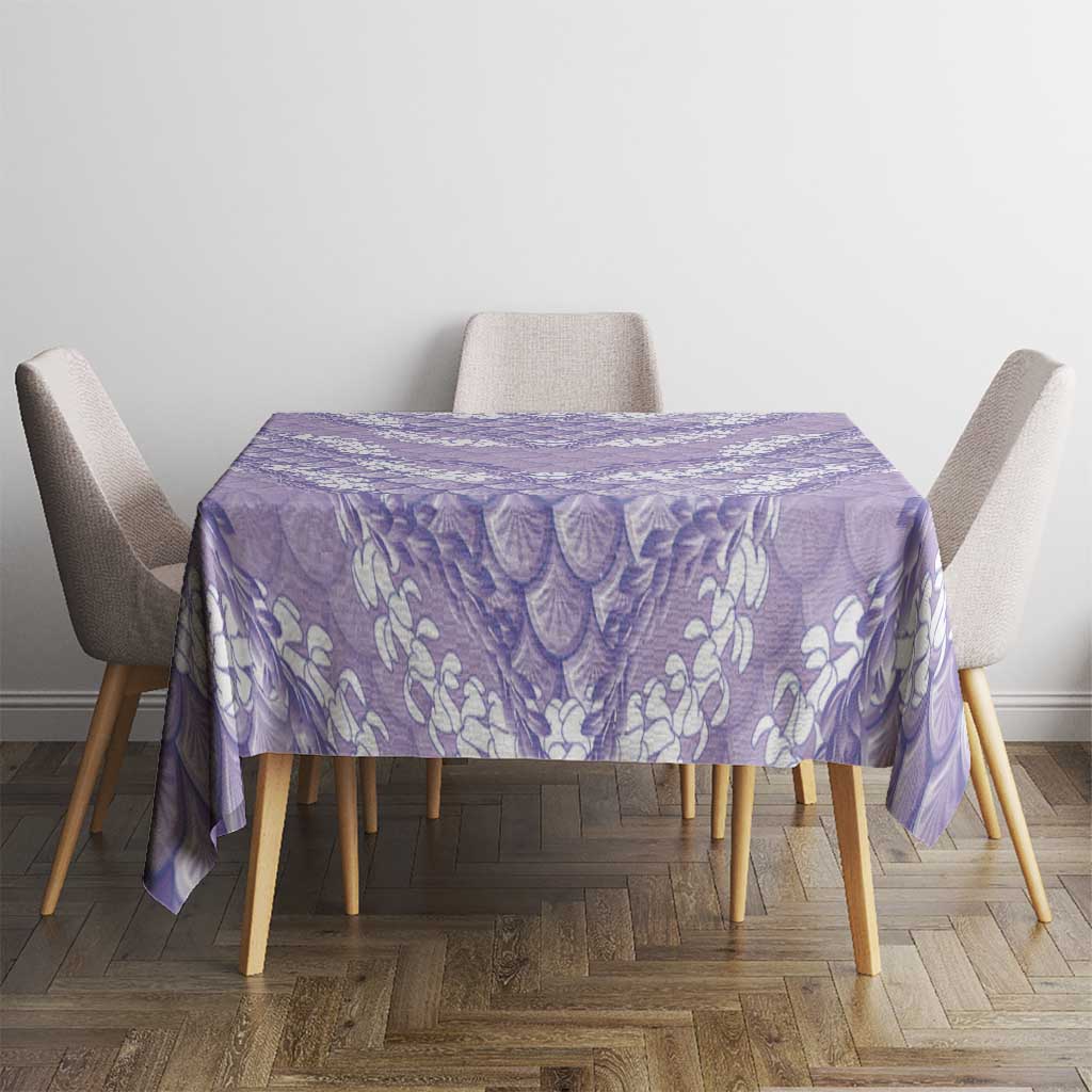 Lilac Mermaid Puakenikeni Maile Lei Tablecloth LT01 - Polynesian Pride