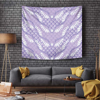 Lilac Mermaid Puakenikeni Maile Lei Tapestry LT01 Purple - Polynesian Pride