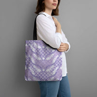 Lilac Mermaid Puakenikeni Maile Lei Tote Bag