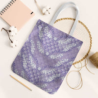 Lilac Mermaid Puakenikeni Maile Lei Tote Bag