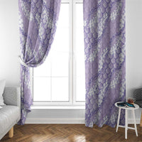 Lilac Mermaid Puakenikeni Maile Lei Window Curtain LT01 - Polynesian Pride