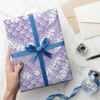 Lilac Mermaid Puakenikeni Maile Lei Wrapping Paper LT01 - Polynesian Pride