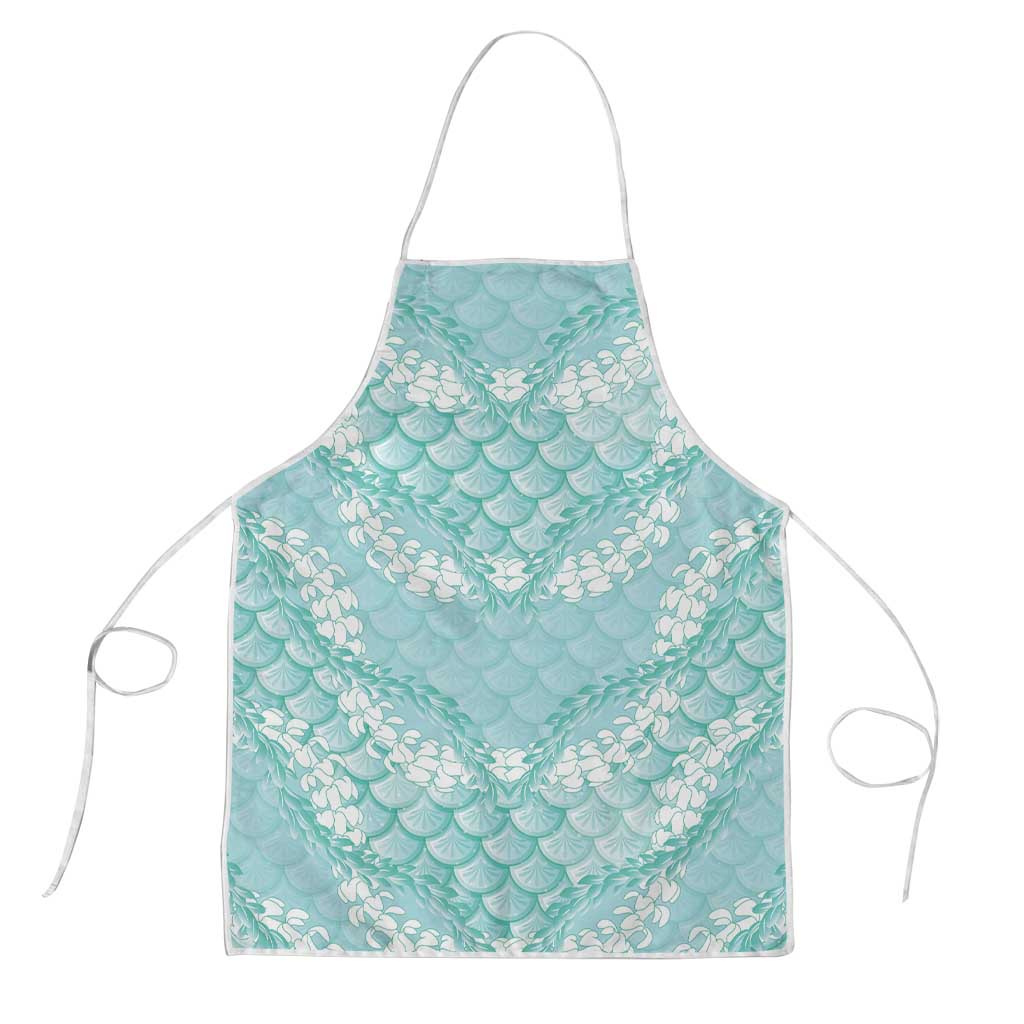 Light Turquoise Mermaid Puakenikeni Maile Lei Apron LT01 Turquoise - Polynesian Pride