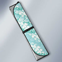 Light Turquoise Mermaid Puakenikeni Maile Lei Auto Sun Shade LT01 - Polynesian Pride