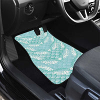 Light Turquoise Mermaid Puakenikeni Maile Lei Car Mats LT01 - Polynesian Pride