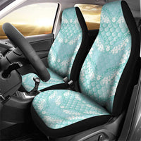 Light Turquoise Mermaid Puakenikeni Maile Lei Car Seat Cover LT01 - Polynesian Pride