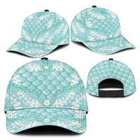 Light Turquoise Mermaid Puakenikeni Maile Lei Classic Cap LT01 - Polynesian Pride