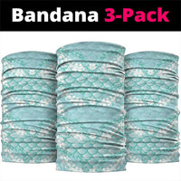 Light Turquoise Mermaid Puakenikeni Maile Lei Neck Gaiter