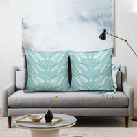 Light Turquoise Mermaid Puakenikeni Maile Lei Pillow Cover LT01 - Polynesian Pride