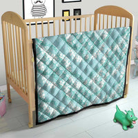 Light Turquoise Mermaid Puakenikeni Maile Lei Quilt LT01 - Polynesian Pride