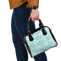 Light Turquoise Mermaid Puakenikeni Maile Lei Shoulder Handbag LT01 - Polynesian Pride