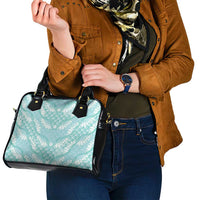 Light Turquoise Mermaid Puakenikeni Maile Lei Shoulder Handbag LT01 - Polynesian Pride