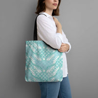 Light Turquoise Mermaid Puakenikeni Maile Lei Tote Bag LT01 - Polynesian Pride