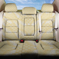 Pastel Yellow Mermaid Puakenikeni Maile Lei Back Car Seat Cover LT01 One Size Yellow - Polynesian Pride