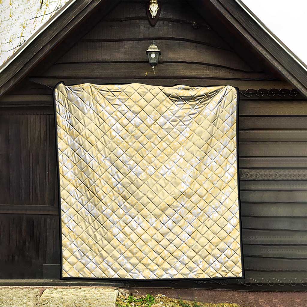 Pastel Yellow Mermaid Puakenikeni Maile Lei Quilt LT01 - Polynesian Pride