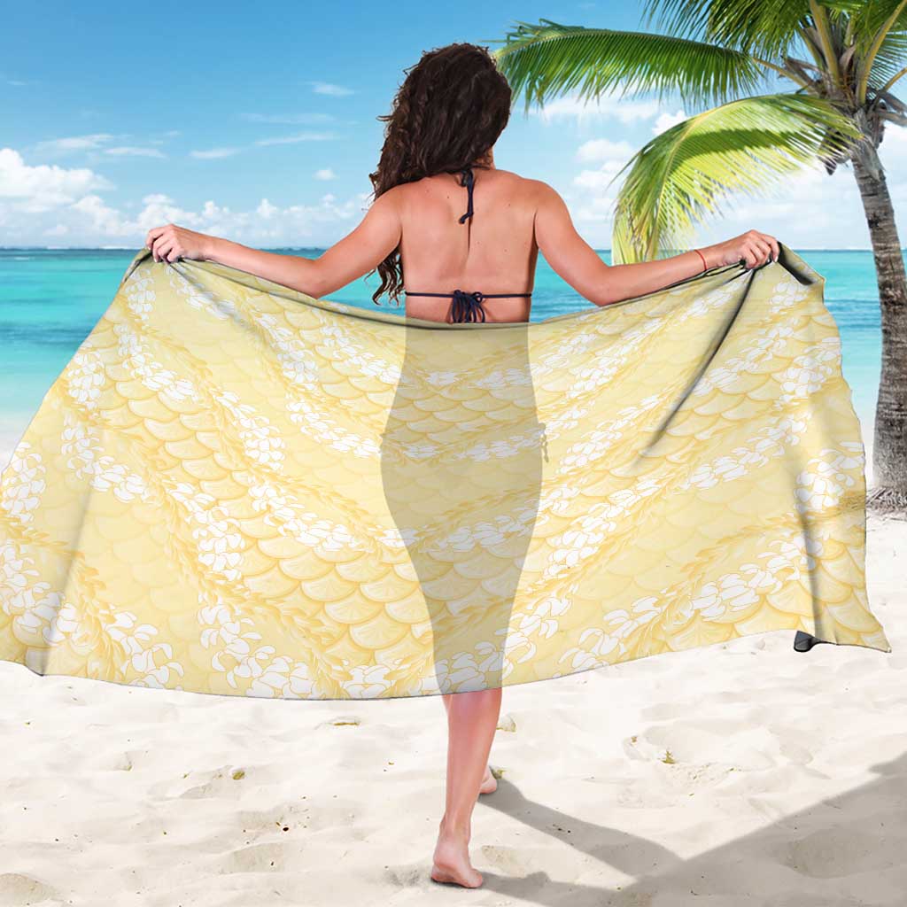 Pastel Yellow Mermaid Puakenikeni Maile Lei Sarong LT01 - Polynesian Pride