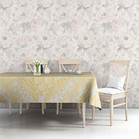 Pastel Yellow Mermaid Puakenikeni Maile Lei Tablecloth LT01 - Polynesian Pride