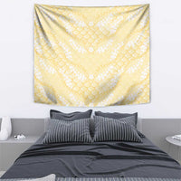 Pastel Yellow Mermaid Puakenikeni Maile Lei Tapestry LT01 - Polynesian Pride
