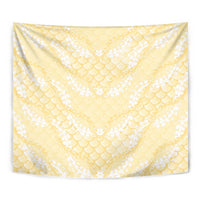 Pastel Yellow Mermaid Puakenikeni Maile Lei Tapestry LT01 - Polynesian Pride