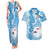 Personalised Fiji Day Couples Matching Tank Maxi Dress and Hawaiian Shirt Fijian Map Hibiscus Tapa Pattern LT01