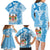 Personalised Fiji Day Family Matching Long Sleeve Bodycon Dress and Hawaiian Shirt Fijian Map Hibiscus Tapa Pattern LT01