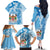 Personalised Fiji Day Family Matching Off The Shoulder Long Sleeve Dress and Hawaiian Shirt Fijian Map Hibiscus Tapa Pattern LT01